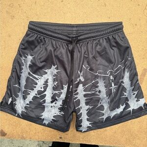 Ironwilled Black and Gray mesh shorts